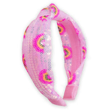 Load image into Gallery viewer, Kids Sequin Knot Headband - Rainbow
