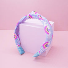 Load image into Gallery viewer, Kids Sequin Knot Headband - Rainbow