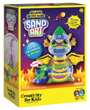 Load image into Gallery viewer, Glow in the Dark Sand Art Dragon DIY Craft Kit for Kids