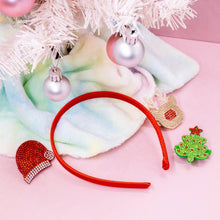 Load image into Gallery viewer, Christmas Charm Headband and Hair Clips - Interchangeable