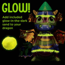 Load image into Gallery viewer, Glow in the Dark Sand Art Dragon DIY Craft Kit for Kids
