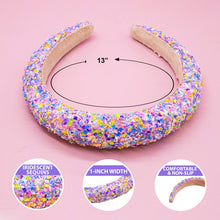 Load image into Gallery viewer, Kids Padded Headband - Chunky Sequin Hair Band