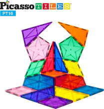 Load image into Gallery viewer, PicassoTiles 16 Piece Magnetic Building Block Set