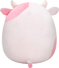 Load image into Gallery viewer, Squishmallows Original 14-Inch Reshma Light Pink Cow with Purple Bandana