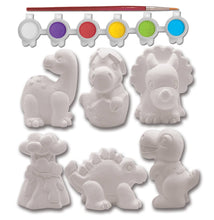 Load image into Gallery viewer, Dinosaur World - Plaster Figurine Paint Set