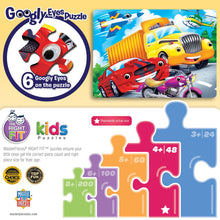 Load image into Gallery viewer, Googly Eyes - Vehicles 48 Piece Puzzle