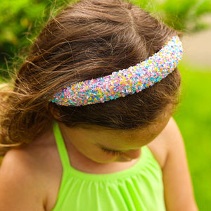 Kids Padded Headband - Chunky Sequin Hair Band