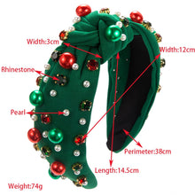 Load image into Gallery viewer, CHRISTMAS PEARL HEADBAND WITH DRILL BAND
