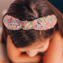 Load image into Gallery viewer, Kids Knot Headband - Sequin Knotted Hair Band Accessories (Rainbow)
