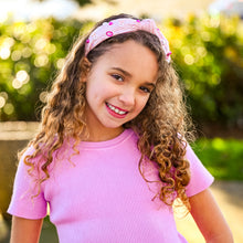 Load image into Gallery viewer, Kids Embellished Knot Headband - Beaded Valentine&#39;s Day
