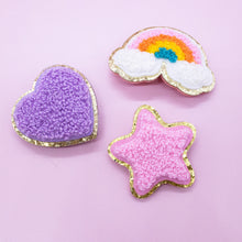 Load image into Gallery viewer, Interchangeable Charm Headband and Hair Clips - Rainbow, Star and Heart
