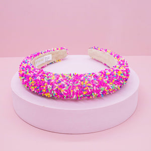 Padded Sprinkles Headband - Confetti Hair Band