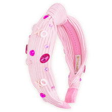 Load image into Gallery viewer, Kids Embellished Knot Headband - Beaded Valentine&#39;s Day
