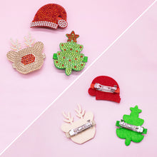 Load image into Gallery viewer, Christmas Charm Headband and Hair Clips - Interchangeable
