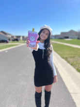 Load image into Gallery viewer, Novelty Wristlet - Taro Boba Milk Tea
