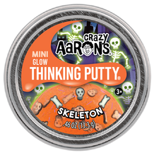 Load image into Gallery viewer, Crazy Aarons Thinking Putty Halloween Mini Tin Assortment (Skeleton)
