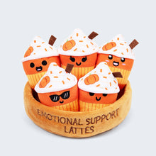 Load image into Gallery viewer, Emotional Support Latte – Set of 5 Plush Coffees

