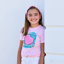 Load image into Gallery viewer, Kids Knot Headband - Pink Sequin Heart Valentine&#39;s Day
