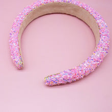 Load image into Gallery viewer, Kids Padded Headband - Chunky Sequin Hair Band
