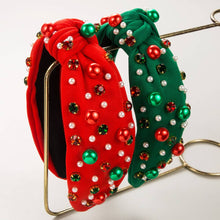 Load image into Gallery viewer, CHRISTMAS PEARL HEADBAND WITH DRILL BAND
