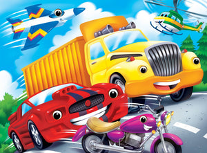 Googly Eyes - Vehicles 48 Piece Puzzle