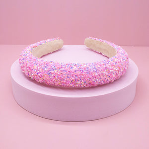 Kids Padded Headband - Chunky Sequin Hair Band