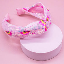 Load image into Gallery viewer, Kids Sequin Knot Headband - Rainbow
