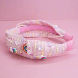 Unicorn Knotted Headband - Rainbow Knot Hair Band for Kids