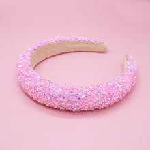 Load image into Gallery viewer, Kids Padded Headband - Chunky Sequin Hair Band
