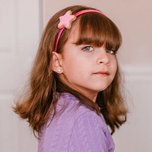 Interchangeable Charm Headband and Hair Clips - Rainbow, Star and Heart