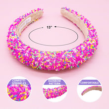 Load image into Gallery viewer, Padded Sprinkles Headband - Confetti Hair Band
