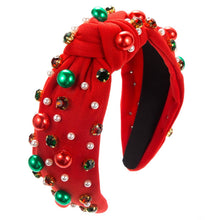 Load image into Gallery viewer, CHRISTMAS PEARL HEADBAND WITH DRILL BAND
