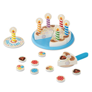 Melissa and Doug Wooden Birthday Cake Set