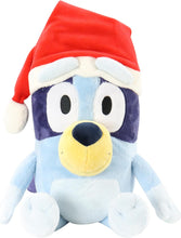 Load image into Gallery viewer, Bluey with Santa Hat 12” Plush

