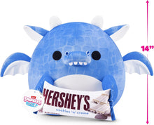 Load image into Gallery viewer, Snackles Series 2 14-inch by ZURU Cuddly Squishy Comfort 14-inch Plush with Licensed Snack Brand Accessory (Dragon&amp;Hershey Cookie n Cream)
