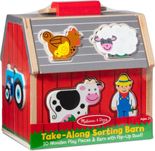 Load image into Gallery viewer, packaged Barn Toy with animals on white background 
