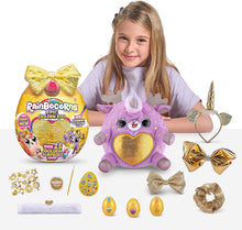 Load image into Gallery viewer, Rainbocorns Epic Golden Egg by ZURU (Reindeer), Girls Toy Includes Stuffed Animal with 25+ Golden Surprises, with Rings, Stickers, Bows, and More - Girls Gift Idea
