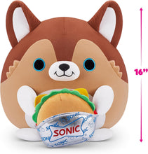 Load image into Gallery viewer, Snackles Puppy &amp; Sonic Burger 16 Inch Plush by ZURU
