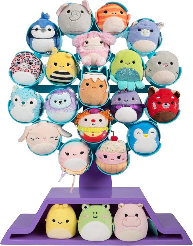 Squishmallows Original Micromallows Ferris Wheel Display Set - Includes 22 Micromallows