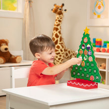Load image into Gallery viewer, Melissa &amp; Doug Countdown to Christmas Wooden Calendar - Magnetic Tree
