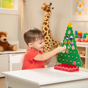 Melissa & Doug Countdown to Christmas Wooden Calendar - Magnetic Tree