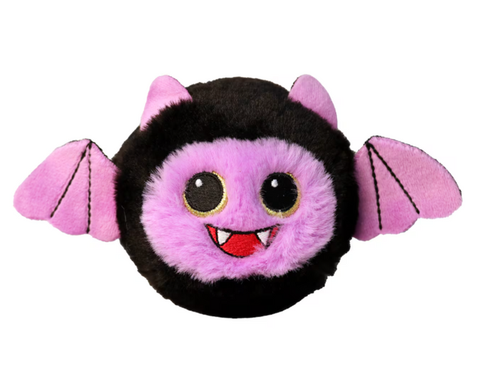 Purple and Black Bat Beanie Bouncer on white background