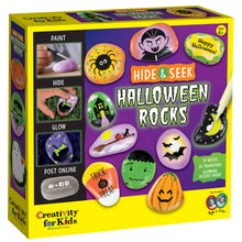 Load image into Gallery viewer, Halloween Hide &amp; Seek Rock Painting Craft Kit for Kids
