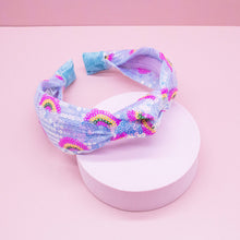 Load image into Gallery viewer, Kids Sequin Knot Headband - Rainbow
