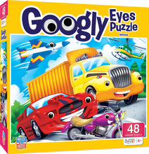 Load image into Gallery viewer, Googly Eyes - Vehicles 48 Piece Puzzle
