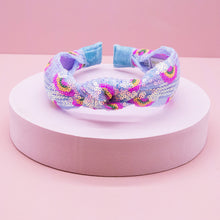Load image into Gallery viewer, Kids Sequin Knot Headband - Rainbow
