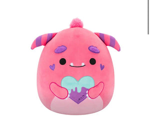 Squishmallow Valentine Plush 12" Mont Monster with Heart