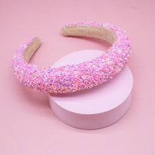 Load image into Gallery viewer, Kids Padded Headband - Chunky Sequin Hair Band
