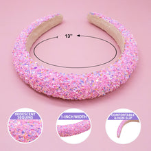 Load image into Gallery viewer, Kids Padded Headband - Chunky Sequin Hair Band
