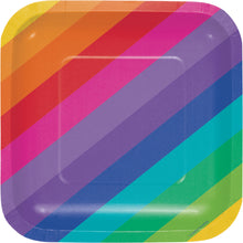 Load image into Gallery viewer, Rainbow Square Party Supplies
